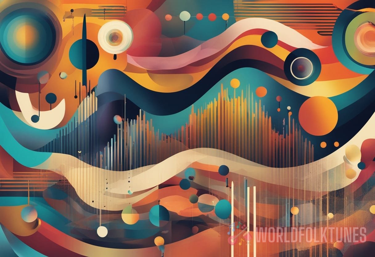 Illustration for section: Sound Waves and Rhythmic Patterns The study of sound waves and rhythmic patterns plays a pivotal rol - contemporary folk rhythms