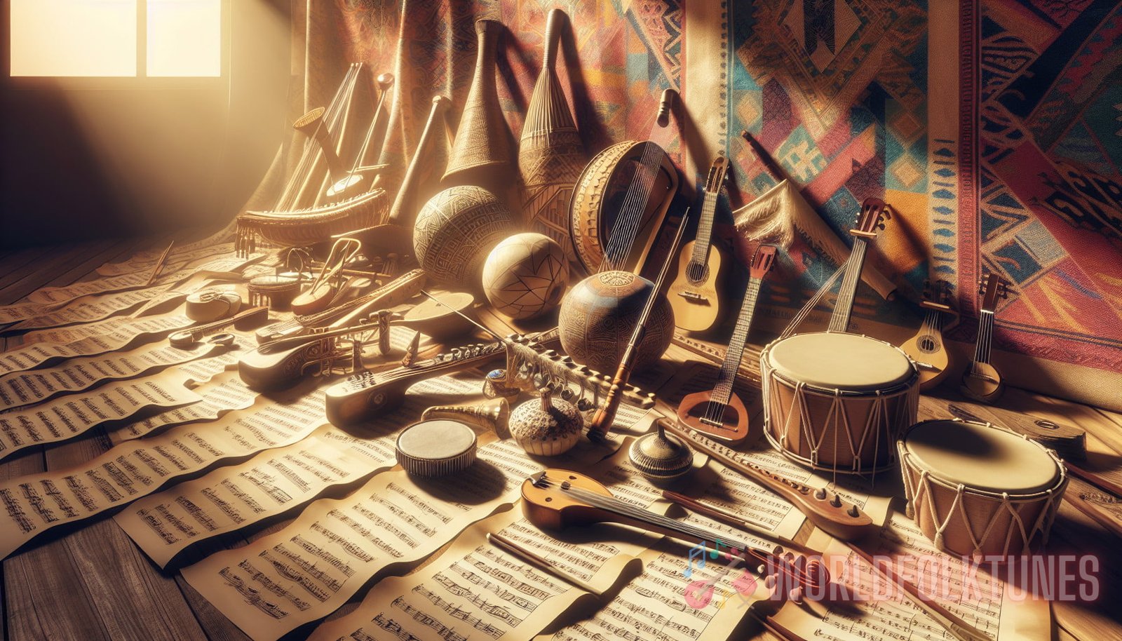 Illustration for section:  - folk instruments